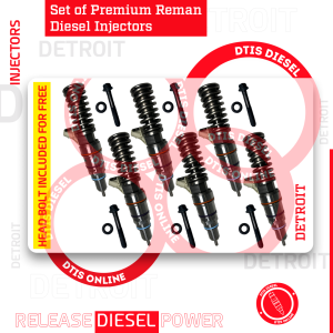 0414703003 (14.0) - SET OF PREMIUM REMAN DIESEL INJECTORS - 6 Injectors Set - $1,200.00 + $1,200.00 Core Free Shipping in all orders