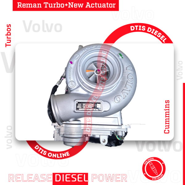 REBUILT VOLVO D13H/D13J/EPA10/EPA14 #85141060 TURBO HE400VG/HE451VE - $2,700.00+$600.00 CORE DEPOSIT - NEW CALIBRATED ACTUATOR INCLUDED - Image 3