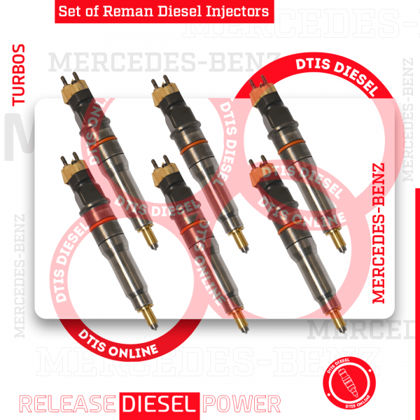 A4600170312 – 6 Injectors Set – $1,800.00 + $1,200.00 Core Free Shipping in all orders