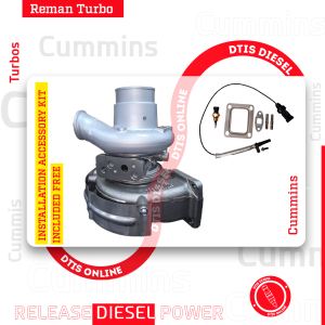 # 5326680 REBUILT TURBO DIESEL FOR CUMMINS ISL-ISC - $1,800.00+$600.00 CORE DEPOSIT - INSTALLATION ACCESSORY KIT INCLUDED <b style="color: red;">(Offer $1,530 + $600 Core)</b>