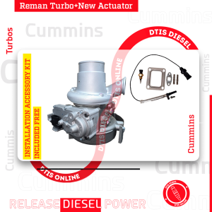 Cummins turbo 5326680 ISL/ISC + NEW ACTUATOR - $3,100.00 + $600.00 Core - INSTALLATION ACCESSORY KIT INCLUDED <b style="color: red;">(Offer $2,635 + $600 Core)</b>