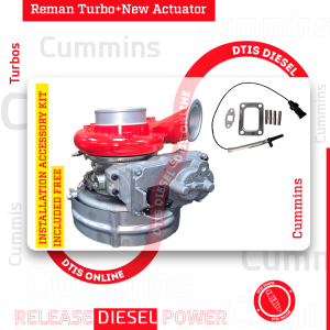 CUMMINS 6.7 REBUILT TURBO #5604175 – $2,900.00+$600.00 CORE – WITH NEW CALIBRATED ACTUATOR & INSTALLATION ACCESSORY KIT INCLUDED <b style="color: red;">(Offer $2,465 + $600 Core)</b>
