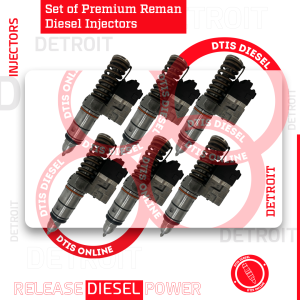 5236952 (S-60 12.7) - SET OF PREMIUM REMAN DIESEL INJECTORS - 6 Injectors Set - $1500.00 + $900.00 Core Free Shipping in all orders