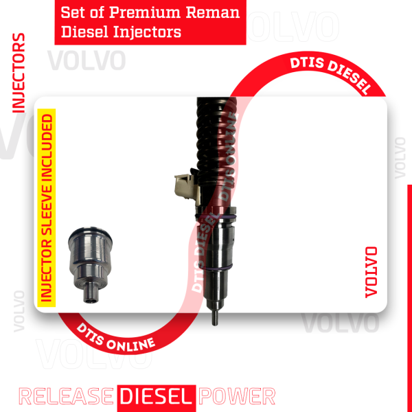 85142311 D11H EPA10/0BD13 – SET OF PREMIUM REMAN DIESEL INJECTORS – 6 Injectors Set Injector Sleeve included – $1,500.00 + $600.00 Core Free Shipping in all orders - Image 3