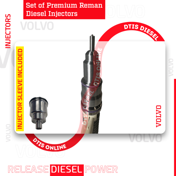 85142311 D11H EPA10/0BD13 – SET OF PREMIUM REMAN DIESEL INJECTORS – 6 Injectors Set Injector Sleeve included – $1,500.00 + $600.00 Core Free Shipping in all orders - Image 4