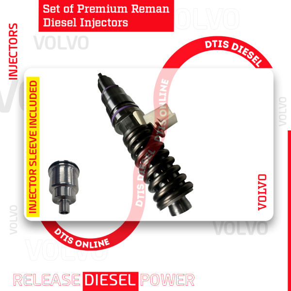 85142311 D11H EPA10/0BD13 – SET OF PREMIUM REMAN DIESEL INJECTORS – 6 Injectors Set Injector Sleeve included – $1,500.00 + $600.00 Core Free Shipping in all orders - Image 5