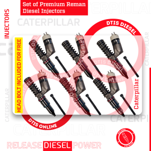 0R9257 (3406E) - Set of Premium Reman Diesel Injectors - 6 Injectors Set - $1,500.00 + $1,200.00 Core Free Shipping in all orders