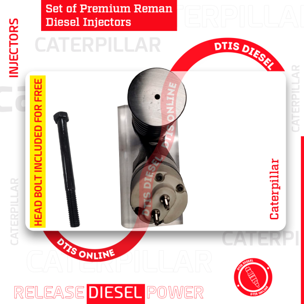 10R7228 (C-16/C-18) - Set of Premium Reman Diesel Injectors – 6 Injectors Set – $1,500.00 + $1,200.00 Core Free Shipping in all orders - Image 4