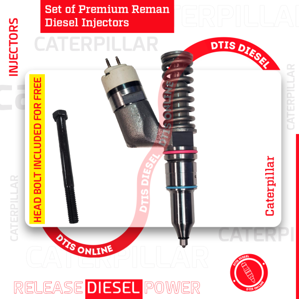 10R1273 (C-15) - Set of Premium Reman Diesel Injectors - 6 Injectors Set - $1,500.00 + $1,200.00 Core Free Shipping in all orders - Image 2