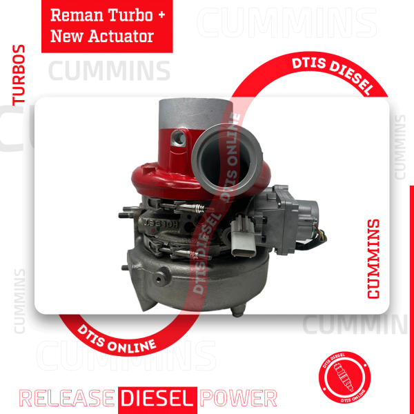 4955401 CUMMINS 6.7 REMAN TURBO $2,900.00 + $600.00 CORE – NEW CALIBRATED ACTUATOR INCLUDED