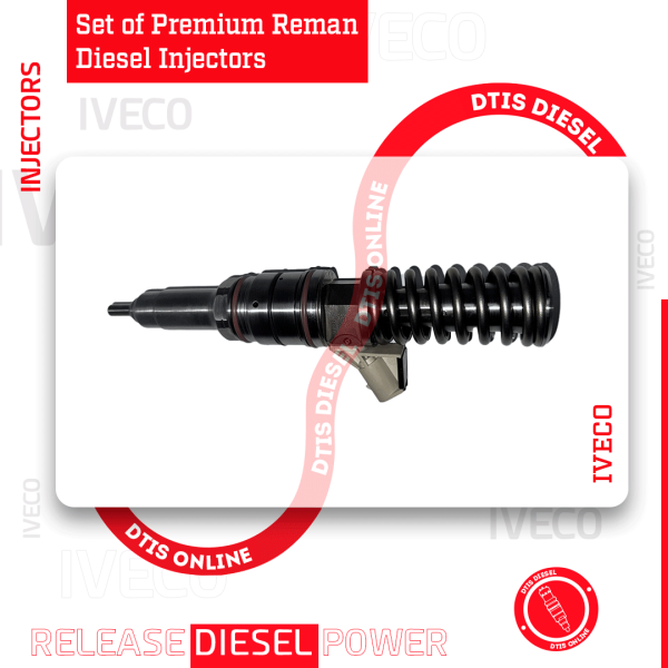 0414703009 EUICASE IH CURSOR - SET OF PREMIUM REMAN DIESEL INJECTORS - 6 Injectors Set - $1,200.00 + $1,200.00 Core Free Shipping in all orders - Image 4