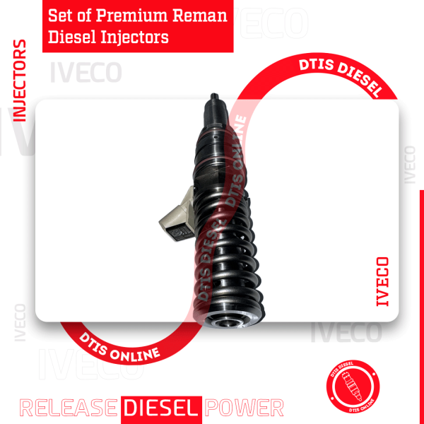 0414703009 EUICASE IH CURSOR - SET OF PREMIUM REMAN DIESEL INJECTORS - 6 Injectors Set - $1,200.00 + $1,200.00 Core Free Shipping in all orders - Image 5