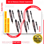 0986435518 (2007 - 2012) pickup – 6 Injectors Set FUEL SUPPLY INCLUDED – $1,500.00 + $600.00 Core Free Shipping in all orders