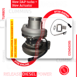 NEW DAP 4309076RX CUMMINS ISX HE500VG/HE561VE TURBO DIESEL - $3200.00 + $600.00 CORE + $200.00 ACTUATOR CORE DEPOSIT - NEW CALIBRATED ACTUATOR & INSTALLATION ACCESSORY KIT INCLUDED