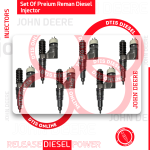 EX631011 - Set of Premium Reman Diesel Injectors - John Deere - 6 Injectors set – $2,100.00+$1,200.00 Core Charge Free Shipping in all orders