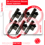 5237014 (S-60 12.7) - SET OF PREMIUM REMAN DIESEL INJECTORS - 6 Injectors Set - $1500.00 + $900.00 Core Free Shipping in all orders