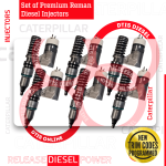 10R0968 (C-10/C-12) - Set of Premium Reman Diesel Injectors - 6 Injectors Set - $1,500.00 + $1,200.00 Core Free Shipping in all orders
