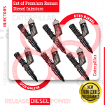 10R9787 (C18 Marines) – Set of Premium Reman Diesel Injectors – 6 Injectors Set – $1,950.00 + $1,200.00 Core Free Shipping in all orders